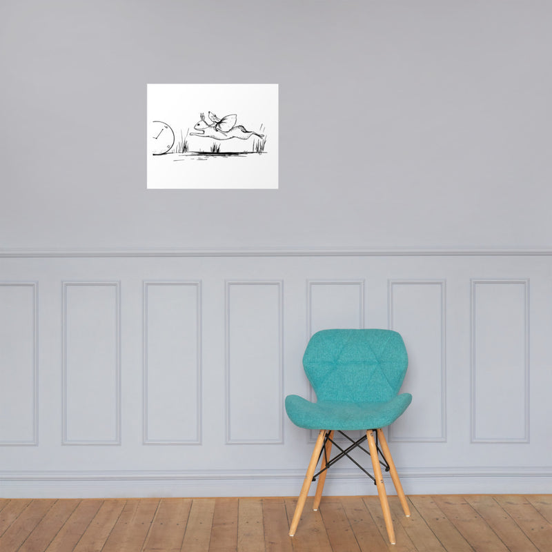 A Hare Behind Time - Photo paper poster